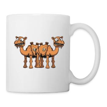 Équipe d’Halloween Chameau Drôle - Mug blanc - blanc - Droite