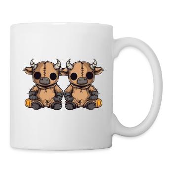 Bull Halloween Équipe Drôle - Mug blanc - blanc - Droite