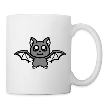 Little Cute Bat Halloween Funny Comic Cute - Mug - white - Right
