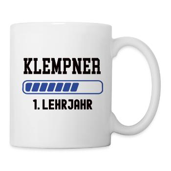 Apprentissage de plombier 1ère année d’apprentissage de plombier - Mug blanc - blanc - Droite