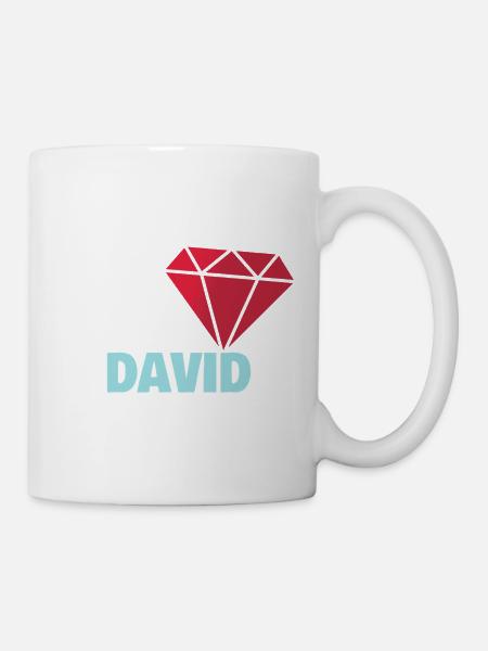 David - Tasse - Weiß