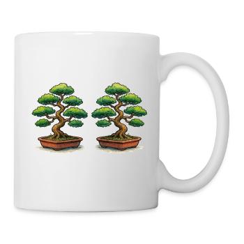 Doppelbonsai Zwillinge - Tasse - Weiß - Rechts