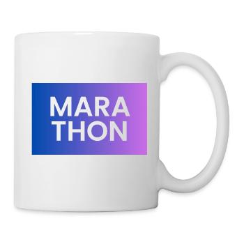 Marathon Gradient Shirt Design - Mug - white - Right