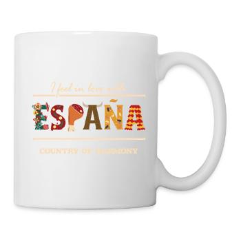 L’Espagne, Terre d’Harmonie - Je suis tombé amoureux - Mug blanc - blanc - Droite