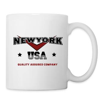 New York USA Zitat Design für New York Begeisterte - Tasse - Weiß - Rechts
