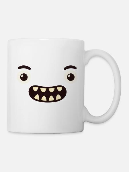Monster Face - Mug - white