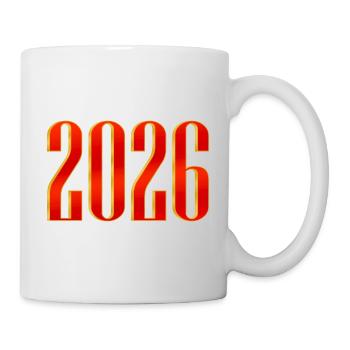 NEU -- Shine Bright: Es ist 2026! - Tasse - Weiß - Rechts