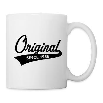 Original depuis 1986 (Année de naissance, Anniversaire / B) - Mug blanc - blanc - Droite