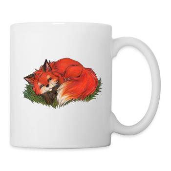 Cute Fox Gift for Fox Fan Boys & Girls - Mug - white - Right