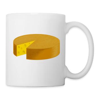 Fromage coupé - Mug blanc - blanc - Droite