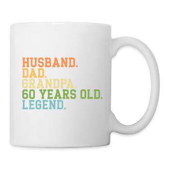 Husband Dad Grandpa 65 Years Old Legend - Mug - white - Right