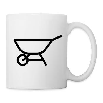 Schubkarre - Tasse - Weiß - Rechts