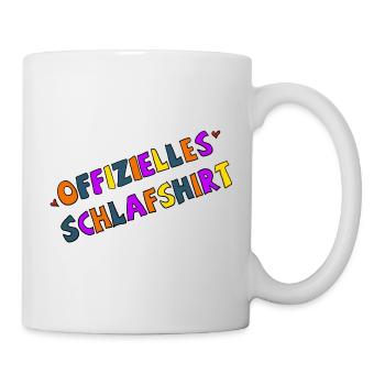 Offizielles Schlafshirt Farbexplosion - Tasse - Weiß - Rechts