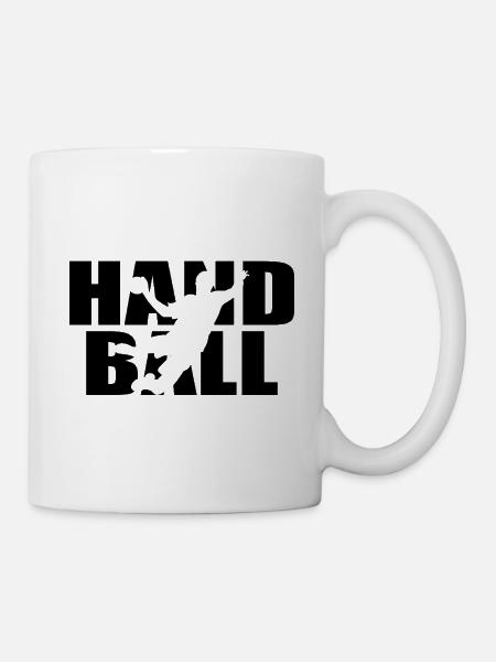 Klassisches Handball Design – Teamgeist & Power - Tasse - Weiß