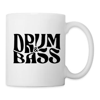 Drum-and-Bass-Logo-Design - Tasse - Weiß - Rechts