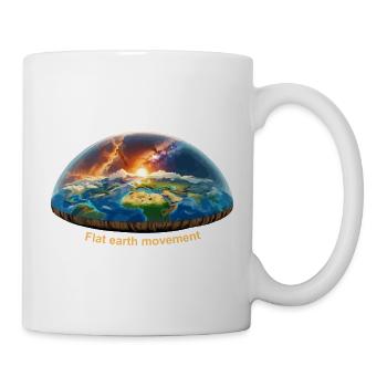 Flat earth movement - Mug - white - Right