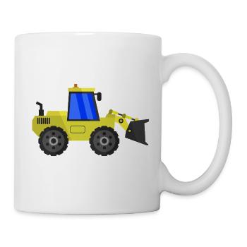 Bagger - Tasse - Weiß - Rechts