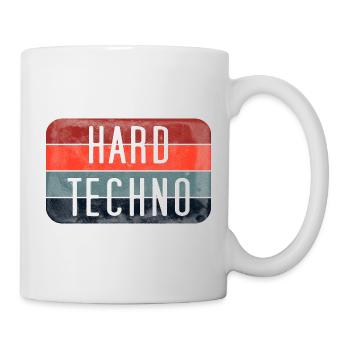 Harte Techno-Streifen - Tasse - Weiß - Rechts