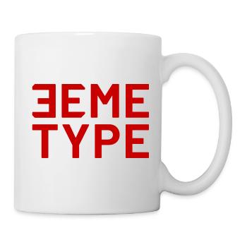 3EME TYPE CLASSIC RED - Mug blanc - blanc - Droite