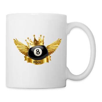 Königliche Poolkugel - Tasse - Weiß - Rechts