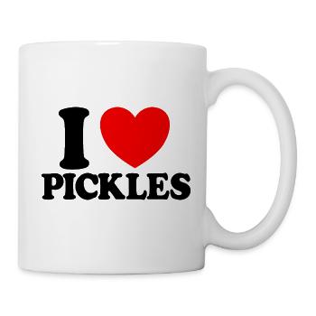 I love cucumbers I love cucumbers - Mug - white - Right