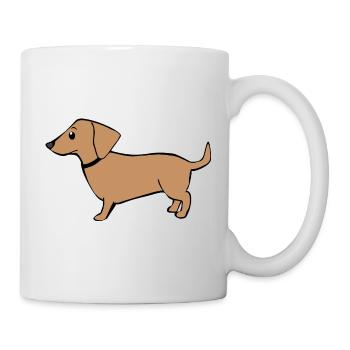 mignon teckel chiens t-shirt cadeau enfants - Mug blanc - blanc - Droite