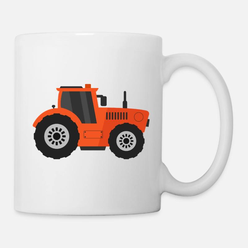 tracteur - Mug blanc - blanc