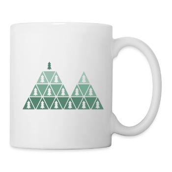 Tannen & Berge - Tasse - Weiß - Rechts