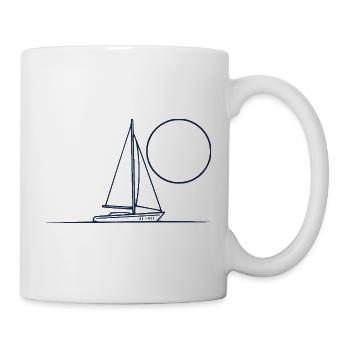 Segelboot - Tasse - Weiß - Rechts