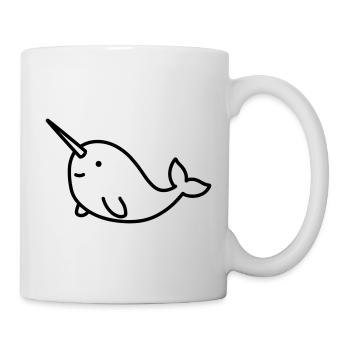 Narwal - Tasse - Weiß - Rechts
