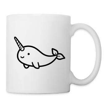 Narwal - Tasse - Weiß - Rechts