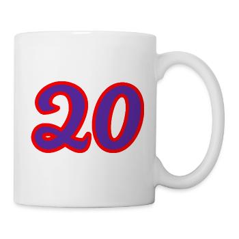 20. 20th ANNIVERSARY. 20 YEARS ANNIVERSARY. 20 YEARS. - Mug - white - Right