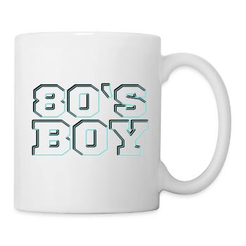 80er - Tasse - Weiß - Rechts