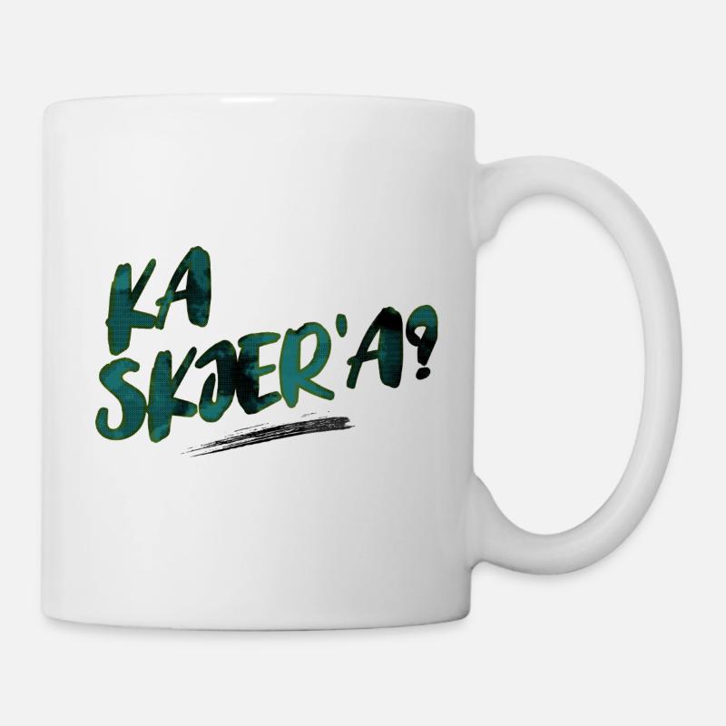 Wo ist die Sense? - Tasse - Weiß