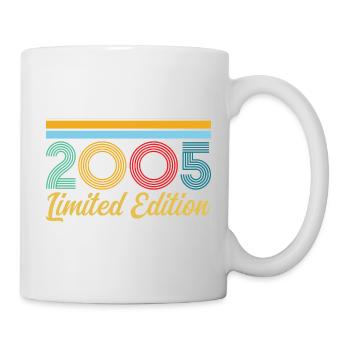 2005 Geburtstag Born In 2005 Vintage-Retro-Geschenk - Tasse - Weiß - Rechts