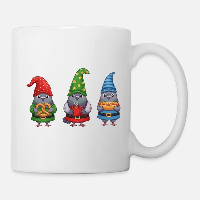 Colombe, joyeux Noël, Noël frais. - Mug blanc - blanc