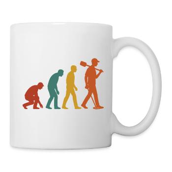 Evolution Of Metal Detecting Enthusiasts - Mug - white - Right