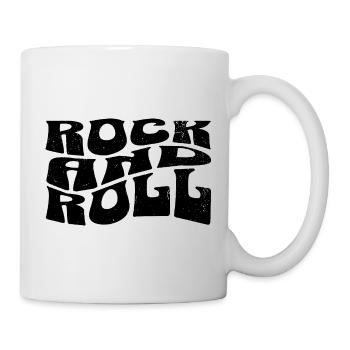 Conception du logo Rock and Roll - Mug blanc - blanc - Droite