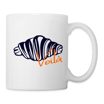 Croissants Voilà - Mug blanc - blanc - Droite