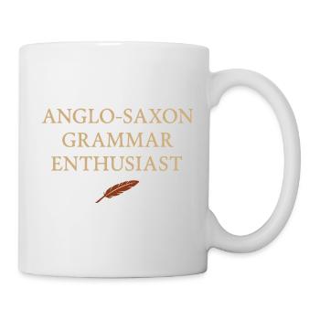 Ancient English Runic Alphabet - Mug - white - Right
