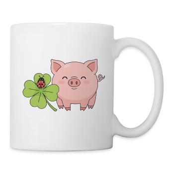 Lucky Pig Clover Ladybug - Mug - white - Right