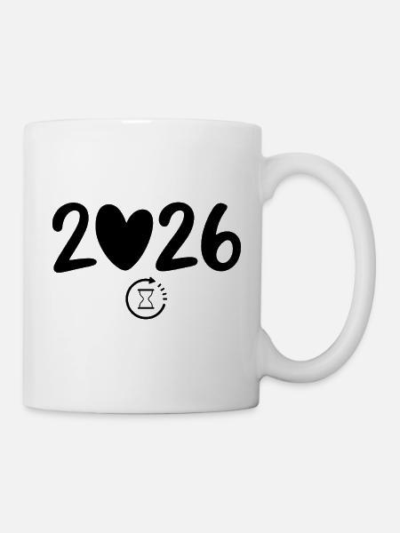 2026 New Year's Eve Countdown with Anticipation of New Year - Mug - white