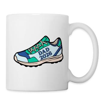 Annonce du bébé : Papa Coureur 2026 - Mug blanc - blanc - Droite