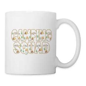 Camping Squad Zeltabend - Tasse - Weiß - Rechts