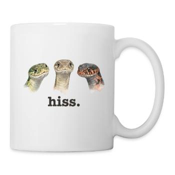 Schlangenzischen Lustiges Schlangenliebhaber Lusti - Tasse - Weiß - Rechts