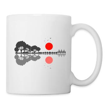 Guitar Guitarist Nature Mirroring Music Gift - Mug - white - Right