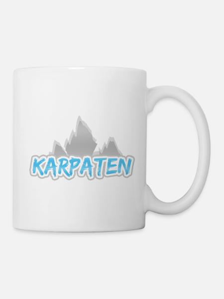 Berg Karpaten - Tasse - Weiß