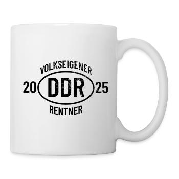 East German Pensioners 2025 Gift Hoodie T-Shirt Mug - Mug - white - Right