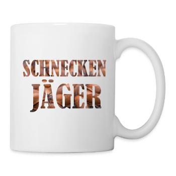 SCHNECKENJäGER Schnecken Garten gärtnern Kleingart - Tasse - Weiß - Rechts