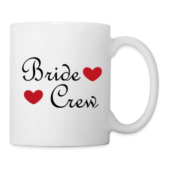 Bride Crew – T-shirt de soirée de garçon pour la mariée et les petites amies - Mug blanc - blanc - Droite